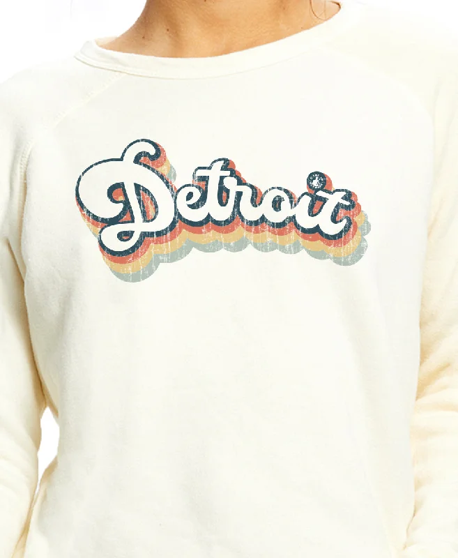 Don’t Miss Out Retro Detroit - Raglan Crewneck