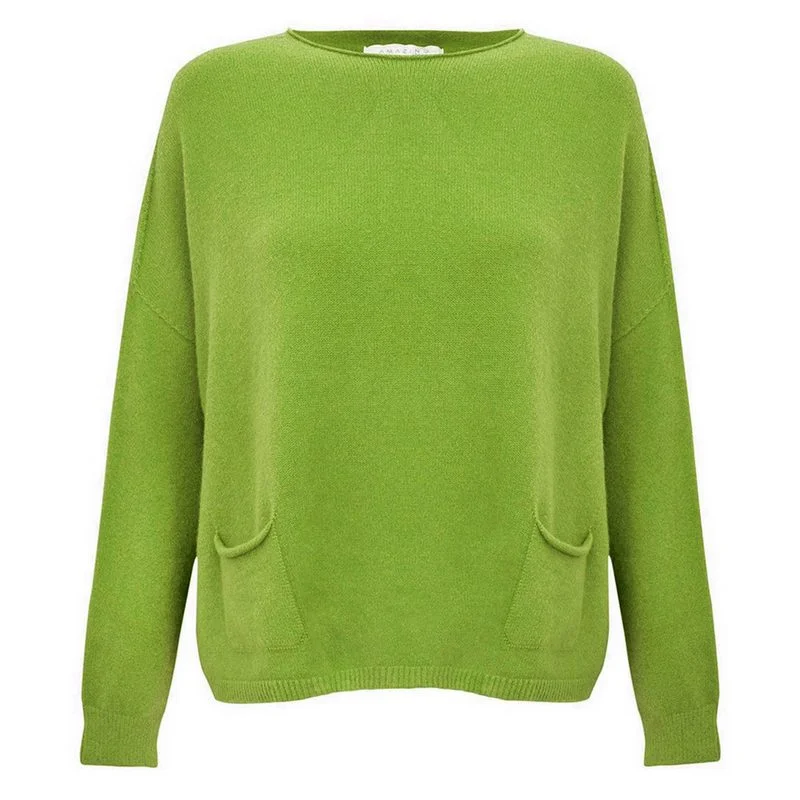 Best Seller Jodie Round Neck Jumper in Mojito Green