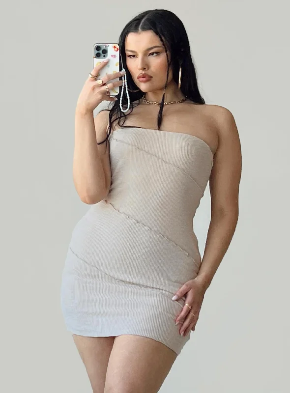 Weekend Special Oscar Mini Dress Beige