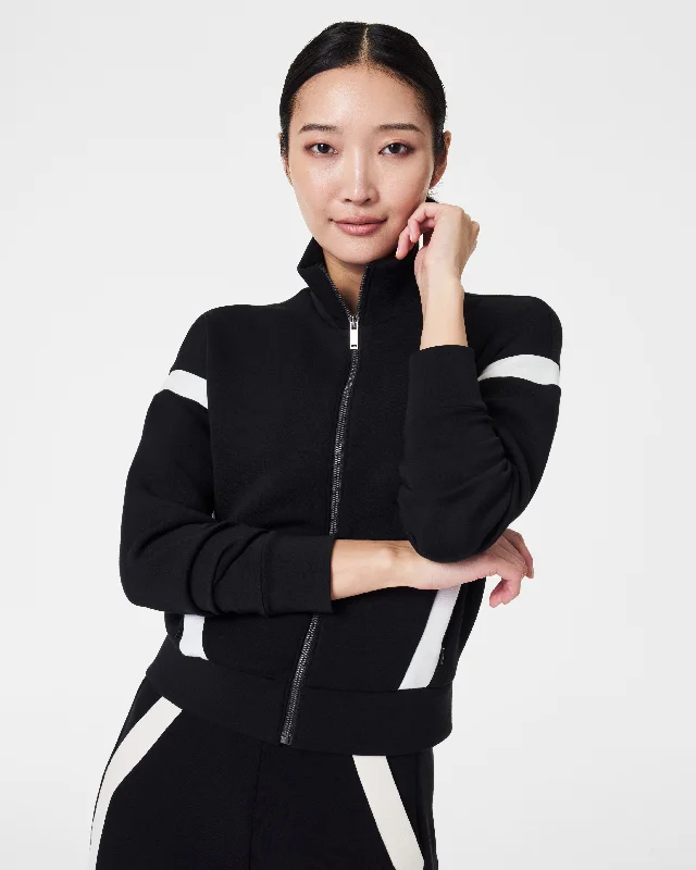 Price Cut SPANX® AirEssentials Striped Track Jacket
