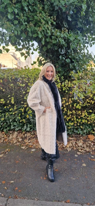 Doorbuster Deal Huddys full length faux fur coat