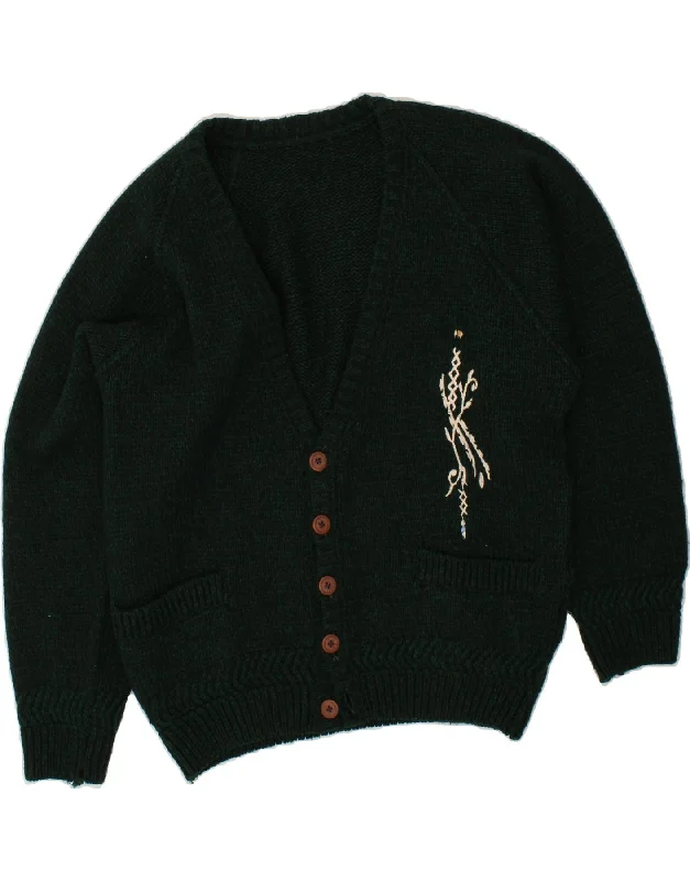 Price Buster VINTAGE Womens Cardigan Sweater UK 20 2XL Green