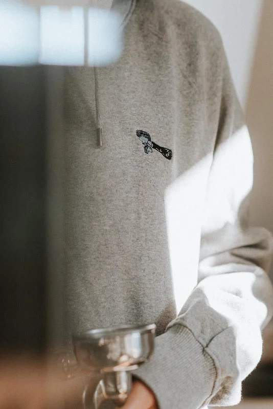 Online Exclusive Siebträger | Bestickter Bio Baumwoll Frauen Hoodie