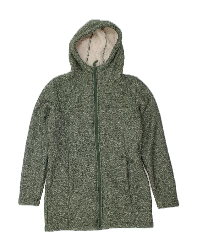 Major Savings MOUNTAIN WAREHOUSE Womens Longline Zip Hoodie Sweater UK 10 Small Green