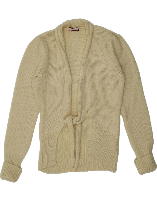 Today Only MAX & CO. Womens Cardigan Sweater UK 12 Medium Beige Acrylic