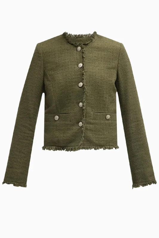 Stock Up and Save Rag & Bone Carmen Tweed Jacket - Army